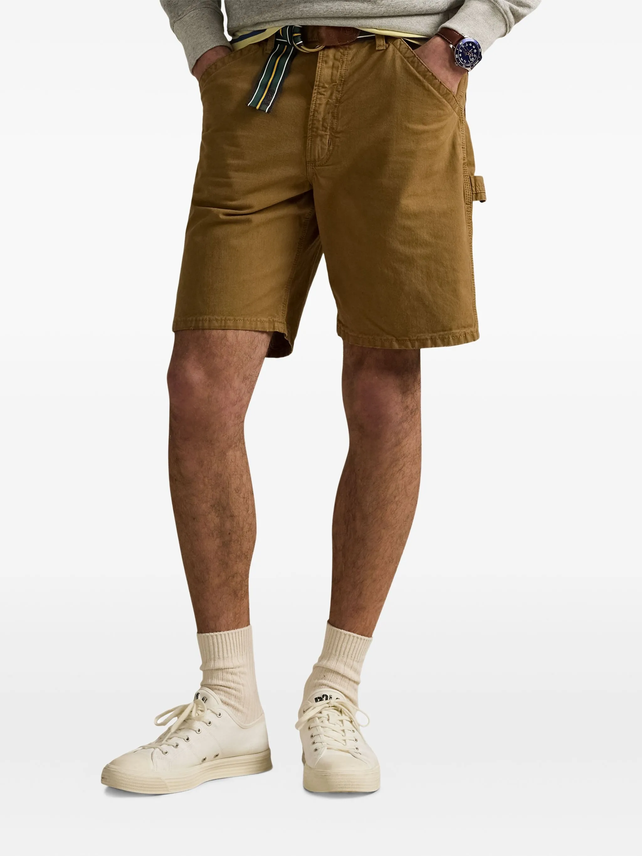 Шорты-бермуды с нашивкой-логотипом Polo Ralph Lauren, зеленый — фото 3