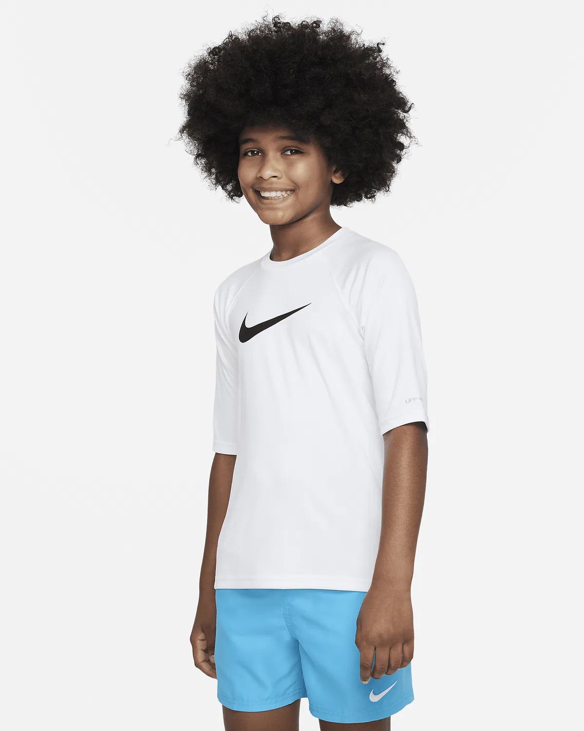Детская футболка Nike Swim Hydroguard Essential Dri-FIT UV с коротким рукавом, White