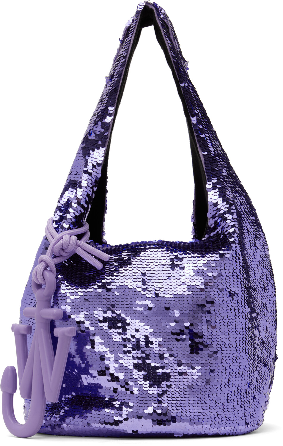 

Фиолетовая мини-сумка-шоппер с пайетками JW Anderson, Lavender, Фиолетовый, Фиолетовая мини-сумка-шоппер с пайетками JW Anderson, Lavender