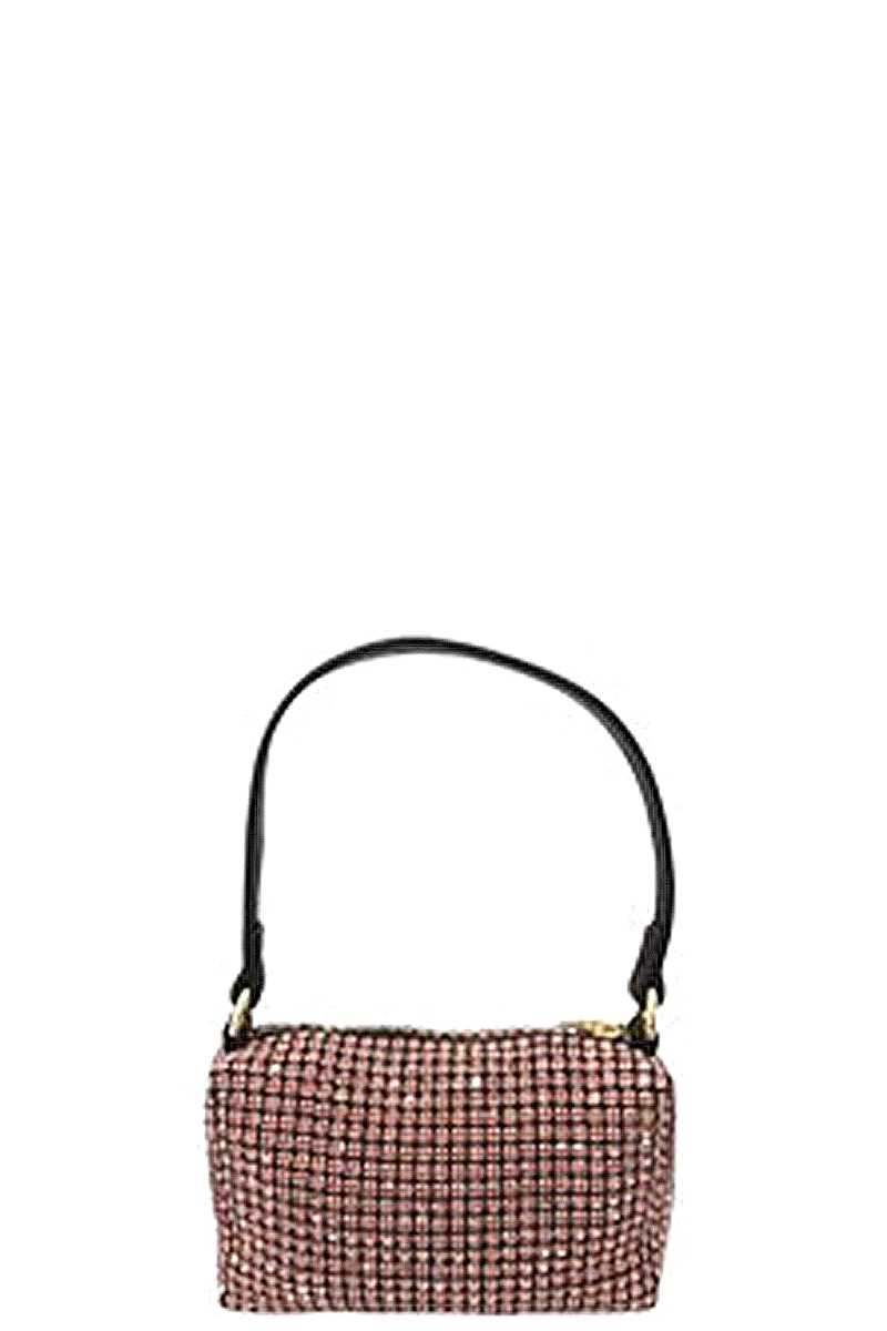 

Женская модная клатч с ручкой из страз FASHNZFAB, розовый