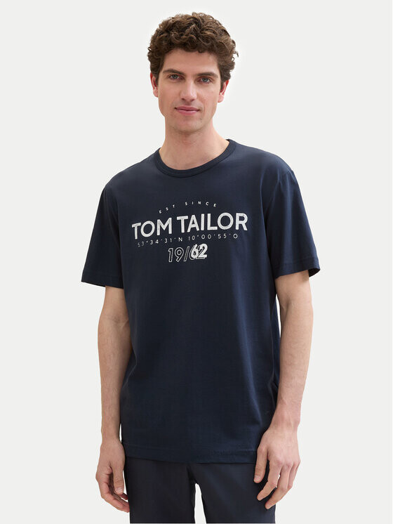 

Футболка стандартного кроя Tom Tailor, синий