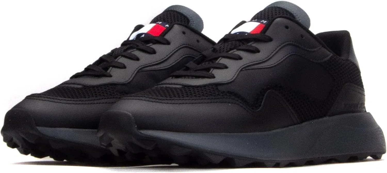 Мужские кроссовки Tommy Jeans TJM Mix Material Runner, Black — фото 4
