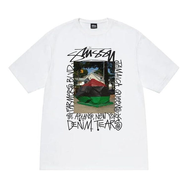 

Футболка x denim tears farmers blvd tee 'white' Stussy, белый