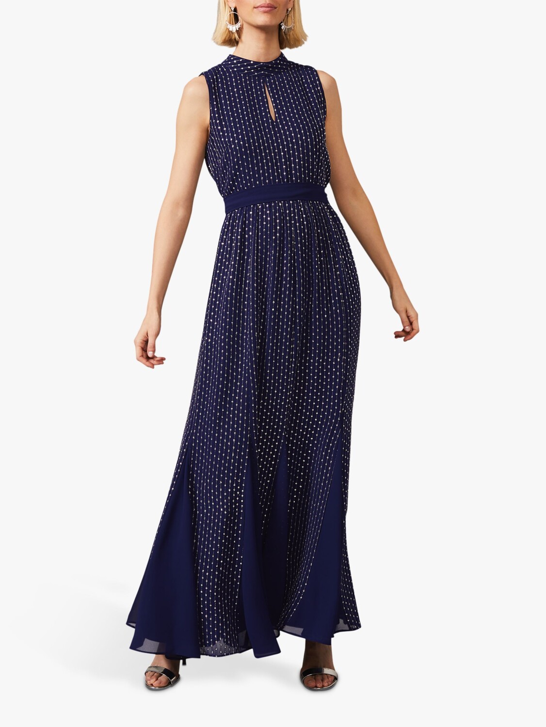 

Phase Eight Collection 8 Платье-блузон с точечным принтом Pippa, кобальт