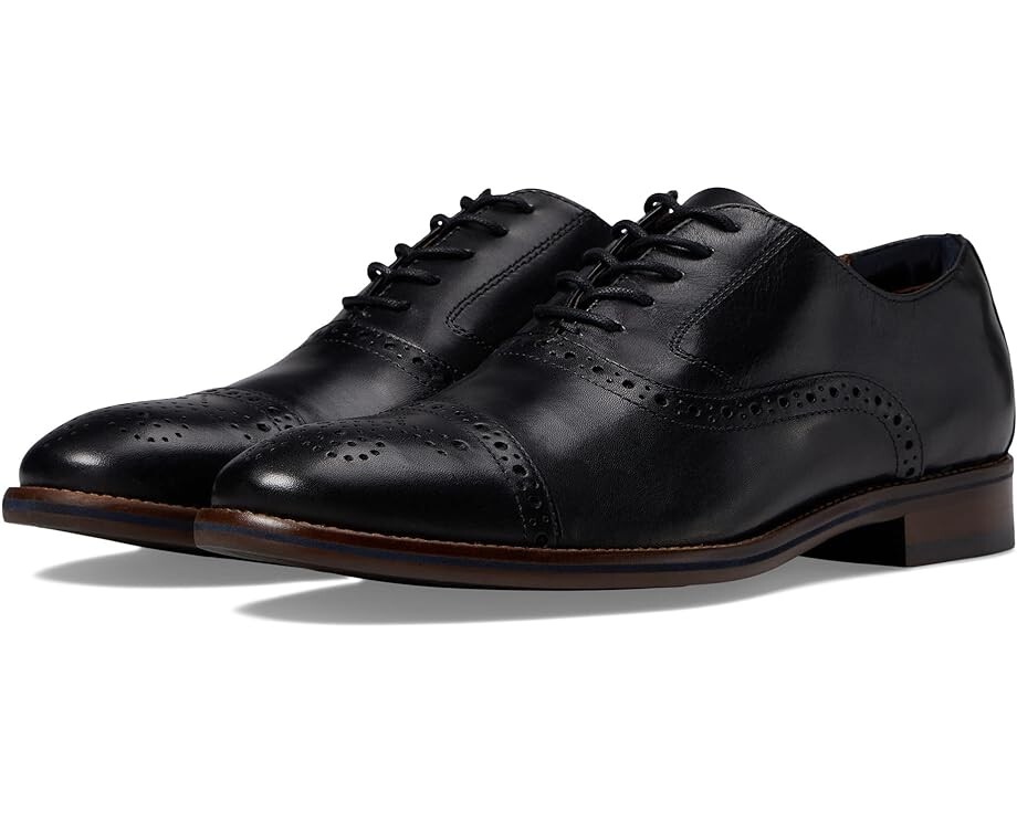 

Оксфорды Johnston & Murphy Conard 2.0 Cap Toe, цвет Black Full Grain
