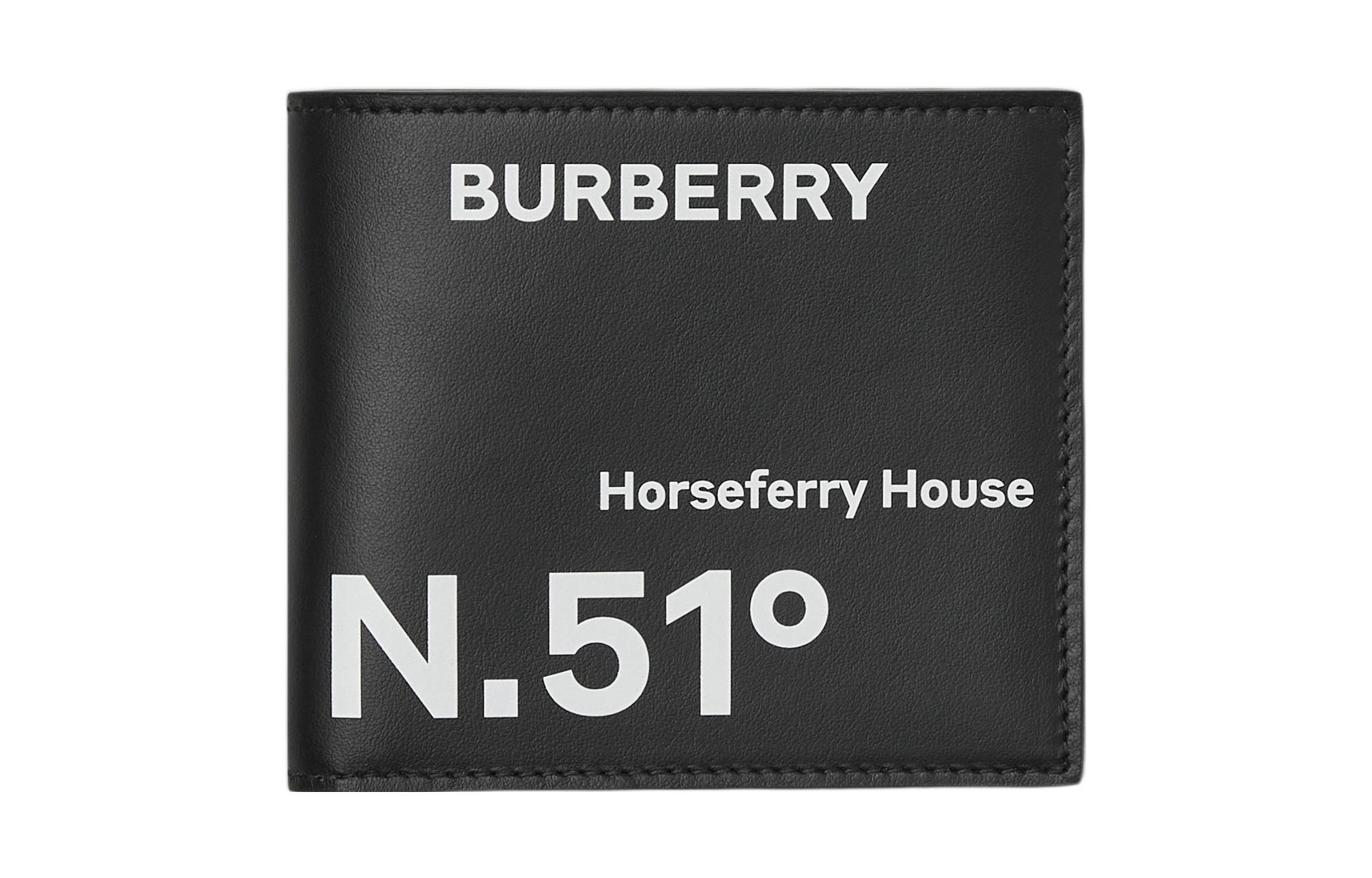 

Кошелек-клатч с принтом координат черно-белый Burberry