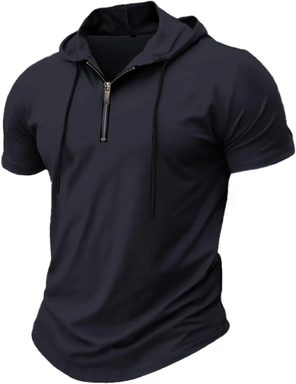 

Мужская летняя футболка с капюшоном Casual Slim