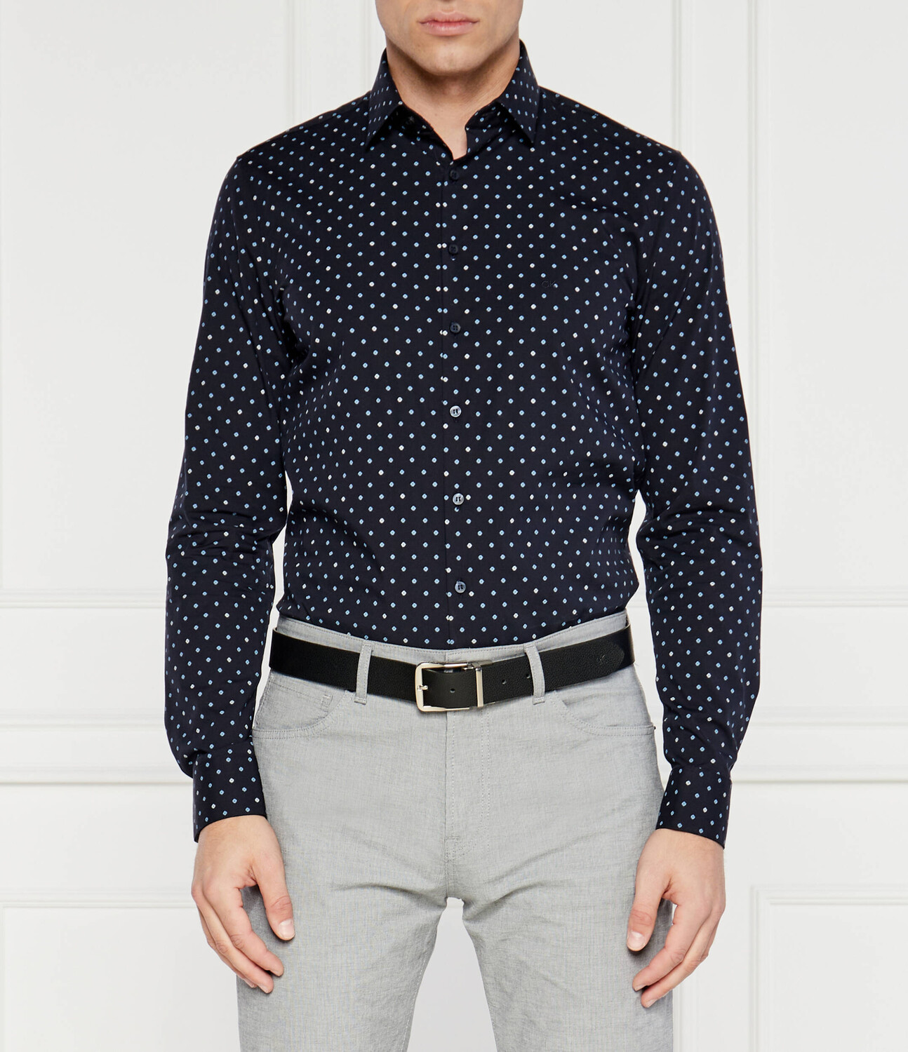 

Рубашка Calvin Klein POPLIN Slim Fit, темно-синий
