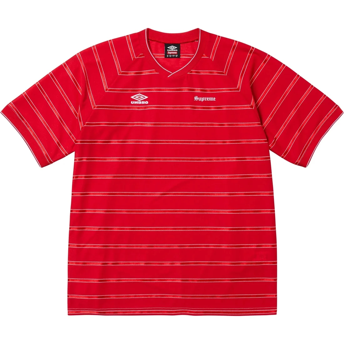Umbro полосатая футболка 'SS 25' Supreme, белый — фото 4