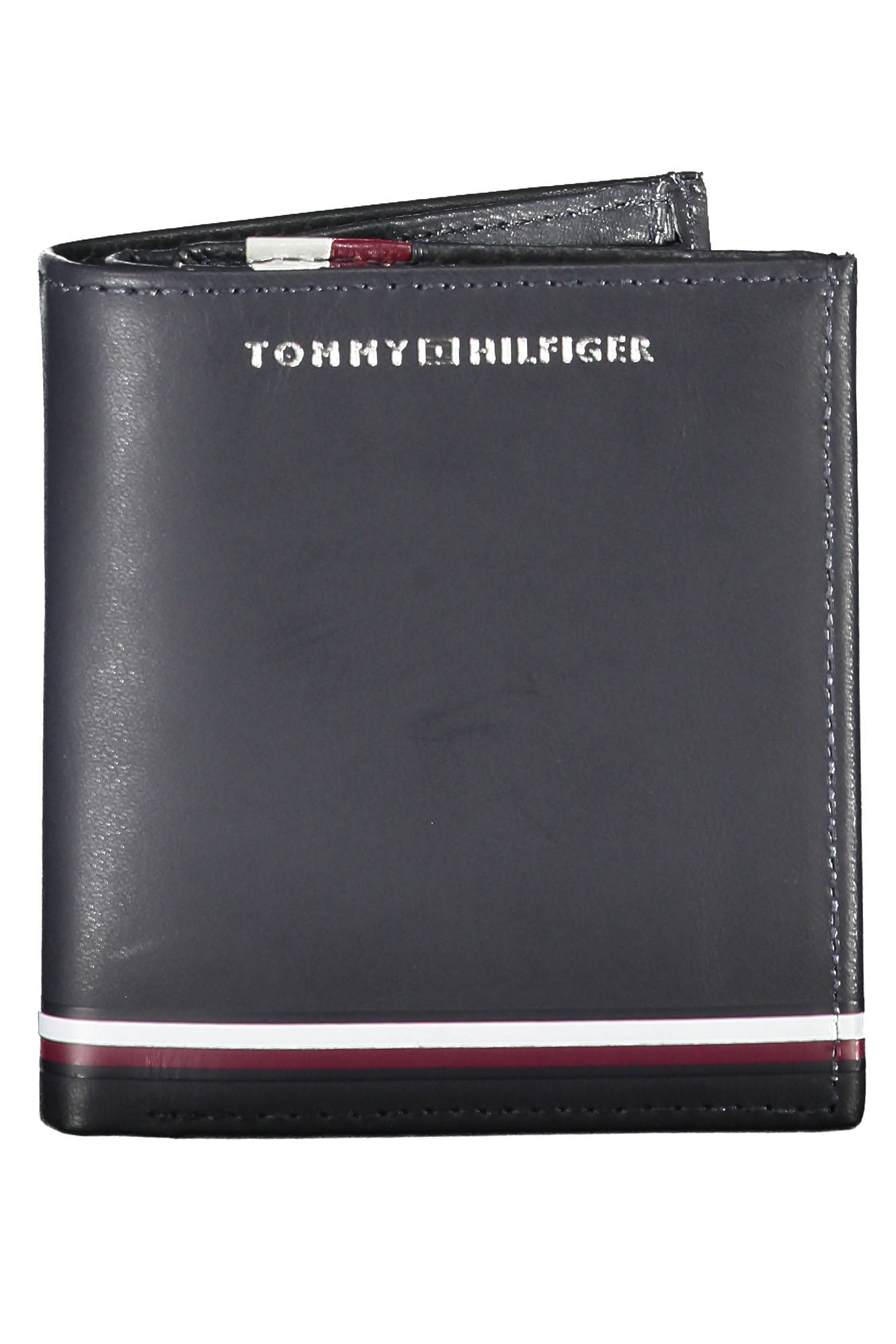 

Мужской кошелек Tommy Hilfiger кожаный с контрастной полосой, синий