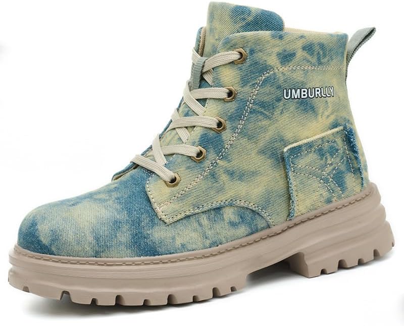 

Ботинки Hogent с стальным носком для женщин и мужчин - легкие и дышащие - идеальны для строительства и склада, синий