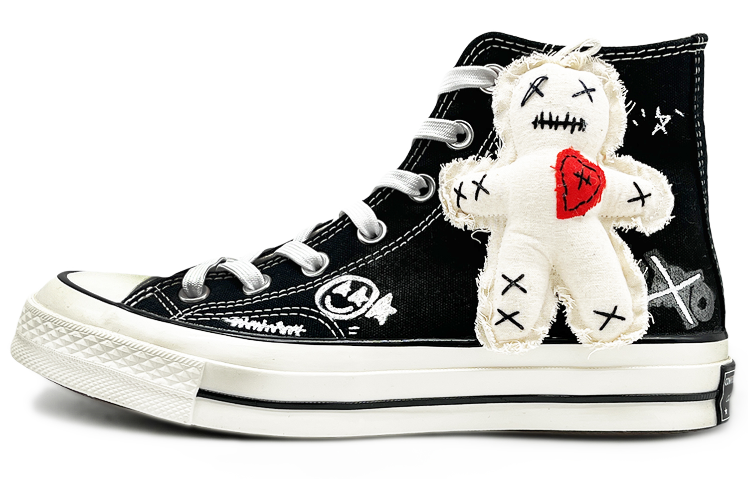 Converse Высокие парусиновые туфли All Star с противоскользящим покрытием, устойчивые к износу, унисекс, черные, белые