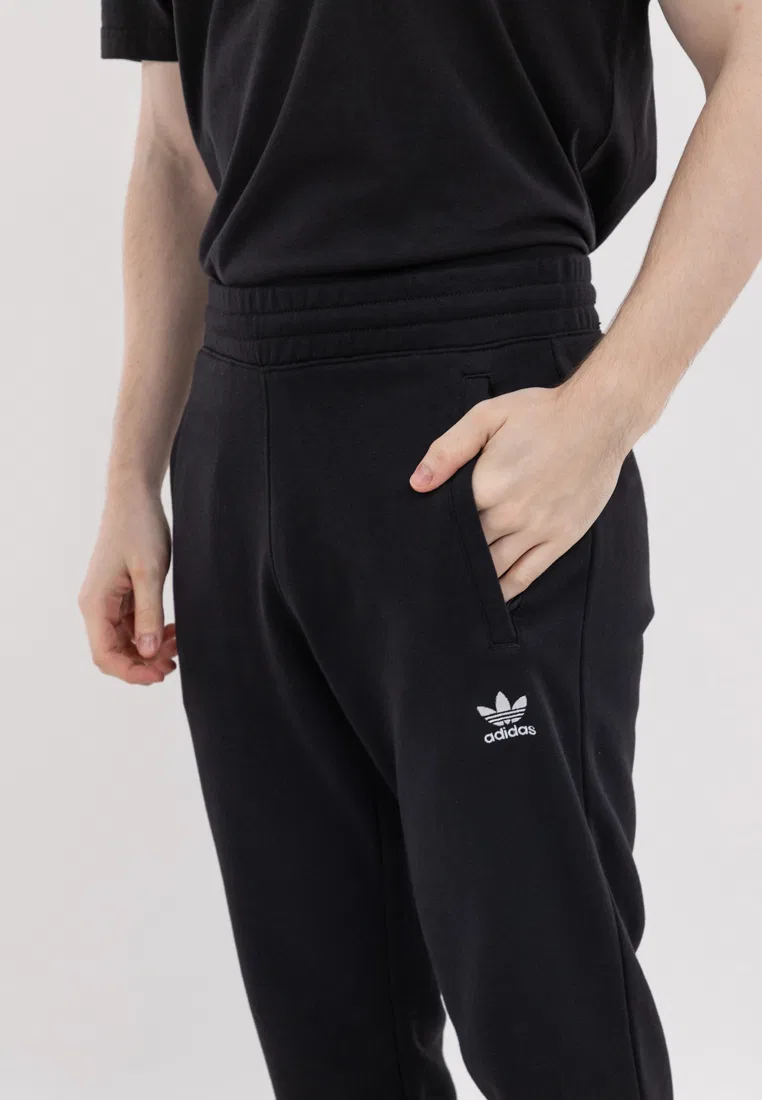 Трикотажные брюки, френч терри, Trefoil Essentials, черный Adidas — фото 4