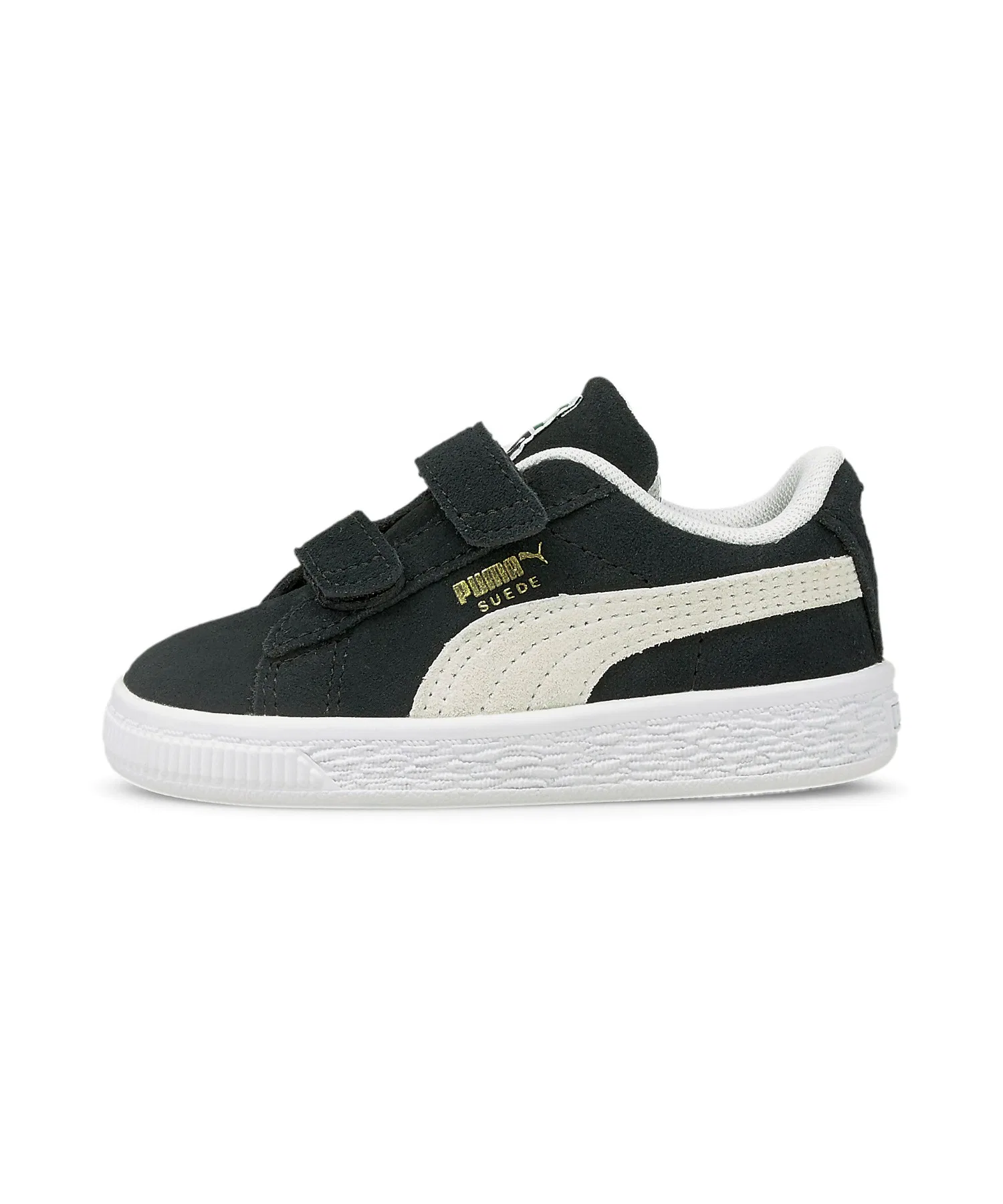 Детские кроссовки PUMA Suede Classic XXI V 12-16 см чёрно-белые