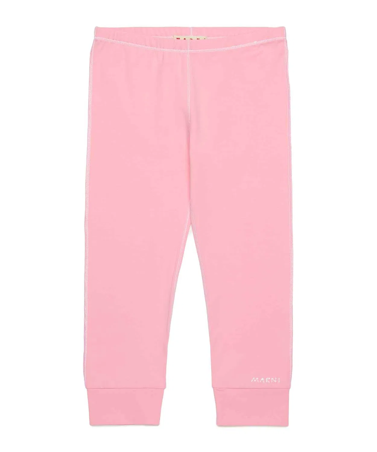 Леггинсы Marni Kids & Junior с логотипом, светло-розовые