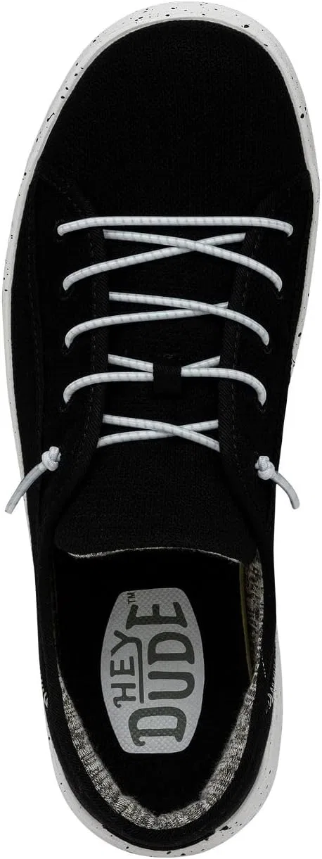 Кроссовки Hey Dude Cody Craft Linen унисекс, удобные и легкие HEYDUDE, 2-Black — фото 3