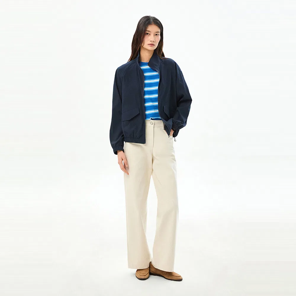 Женская ветровка сирсакер тёмно-синяя от Tommy Hilfiger Women — фото 2