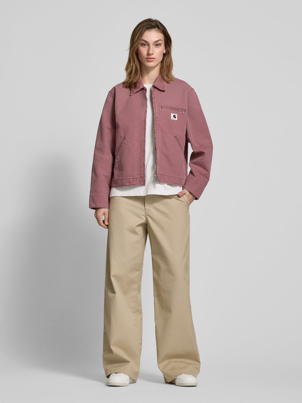 

Куртка с застежкой-молнией Carhartt Work In Progress, розовый