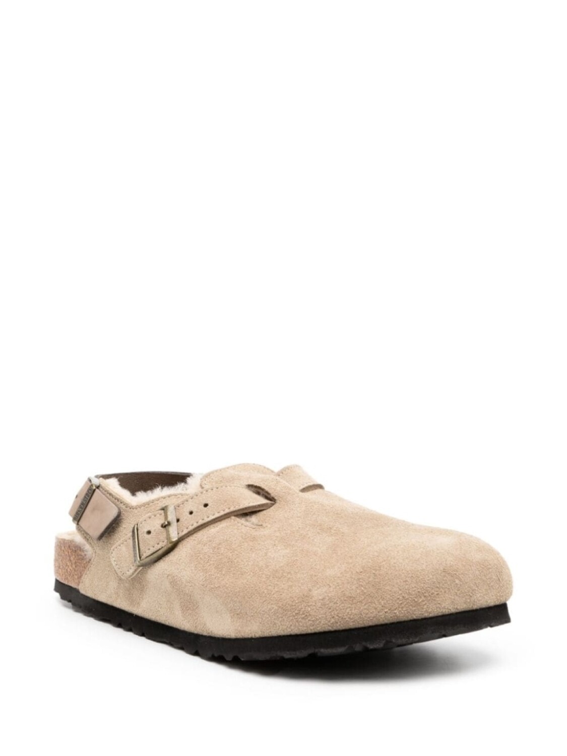 Мюли Birkenstock Tokio Shearling Suede Leather, серый — фото 2