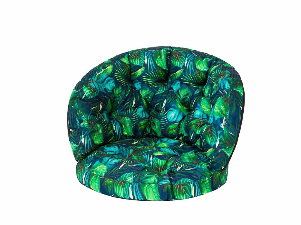 

Подушка PillowPrim для комплекта из ротанга, группа из ротанга, комплект подушек для скамейки, подушка для отдыха, летняя скамейка, подушка для кресла, 50 x 50 x 38 см, синие листья Stanis³aw Jurga