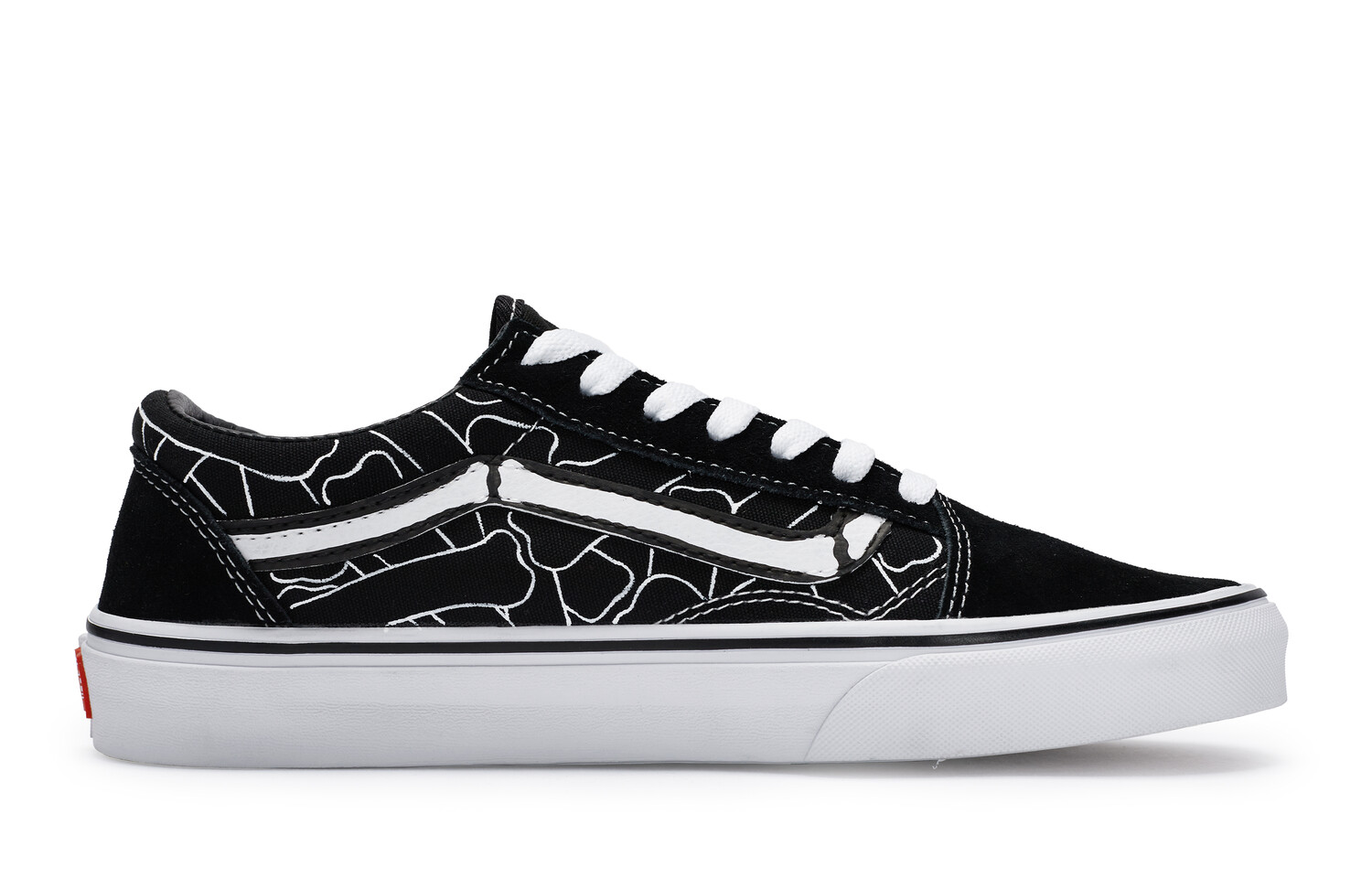 

Кроссовки Vans Old Skool Skateboarding Shoes Unisex Low-top Black/White, черный/белый