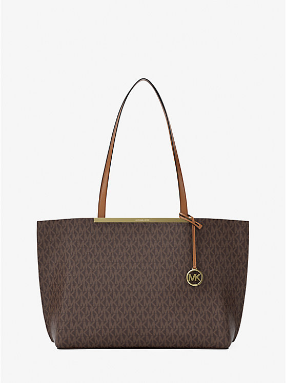 

Большая сумка-шоппер Evelyn с фирменным логотипом Michael Kors, Brn/Acorn