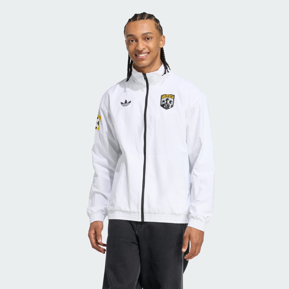 

Спортивная куртка Adidas Columbus Crew 2025 Originals Archive Anthem Jacket, белый/черный