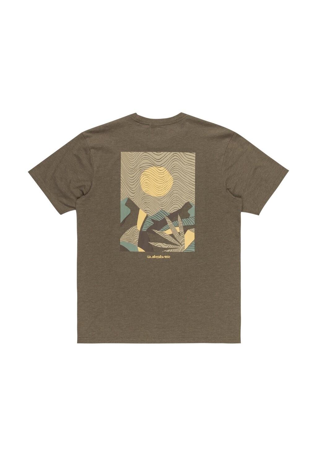 

Принт на футболке ABSTRACT NATURE SS Quiksilver, хаки