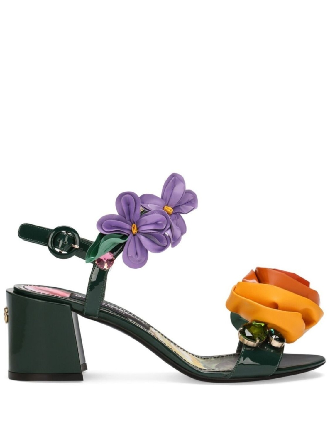 

Dolce & Gabbana сандалии с цветочной аппликацией, зеленый