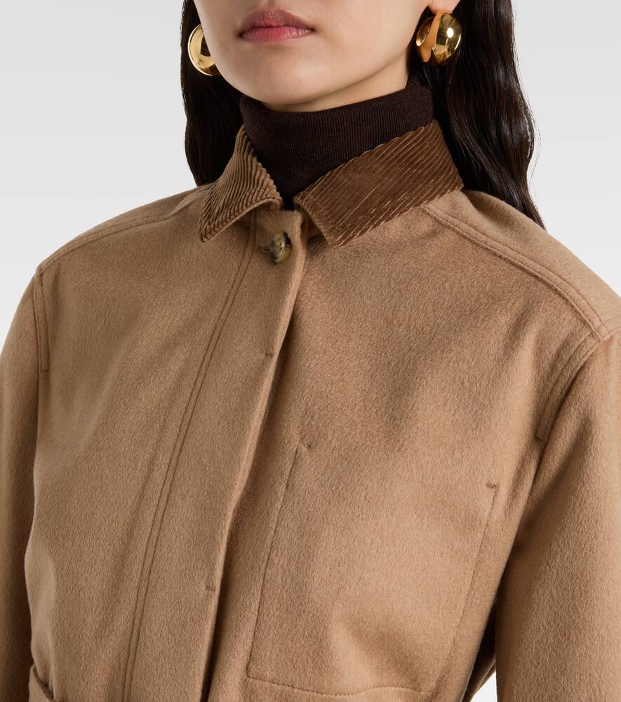 Куртка из верблюжьей шерсти Leva с поясом Max Mara, Cammello — фото 4