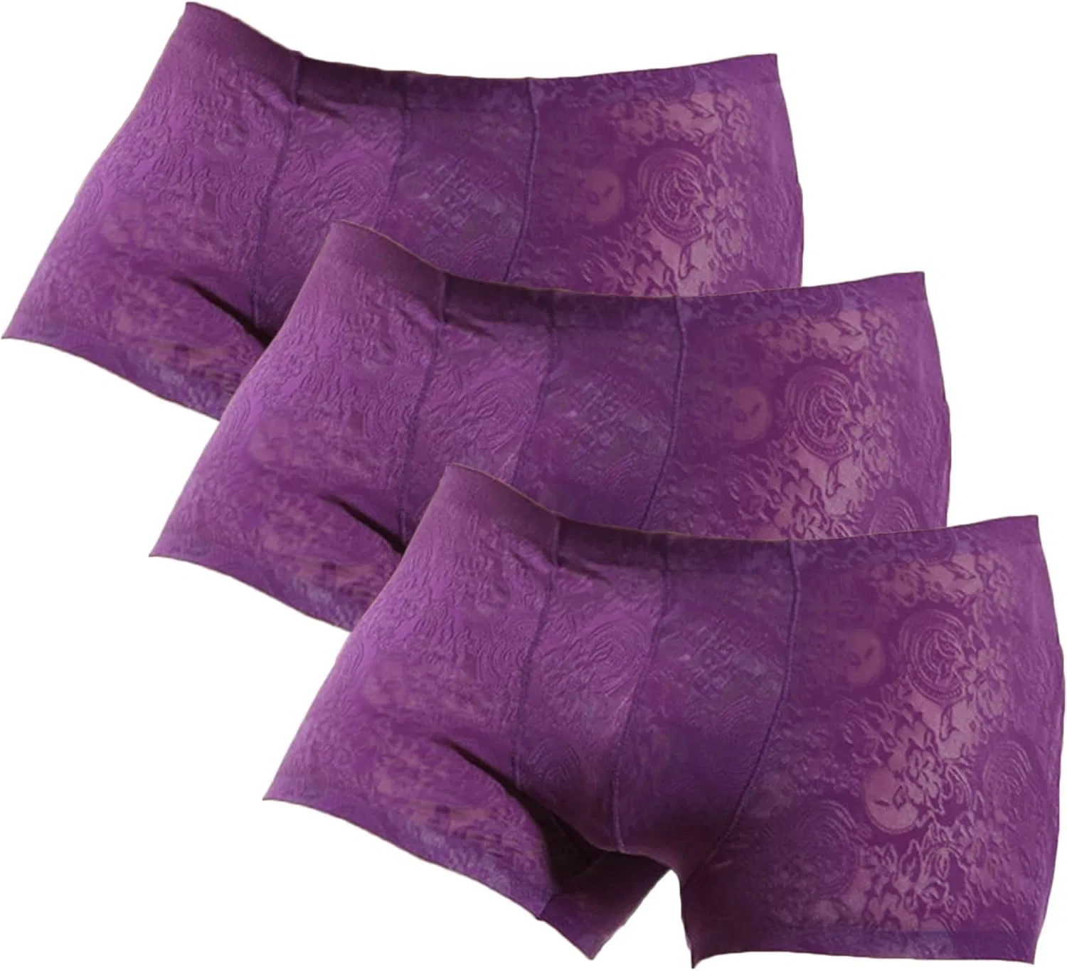 Боксеры сетчатые дышащие, Purple3pc