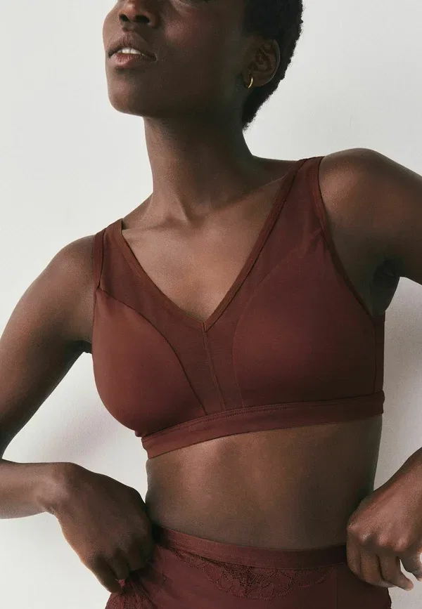 Бюстгальтер Bã¼Gelloserâ Bh mit rundum stã¼tzeffekt bustier Next, шоколадно-коричневый — фото 2