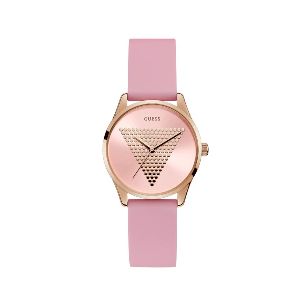 

Розовые силиконовые часы GUESS