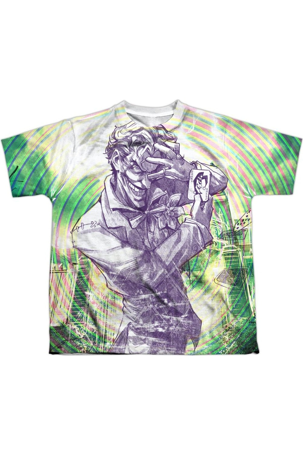 

Футболка с коротким рукавом для подростков Batman Mad Mad Swirl Gildan, белый