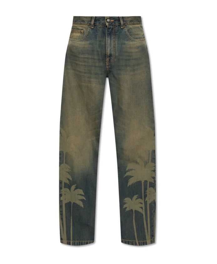 

Джинсы с логотипом Palm Angels, синий