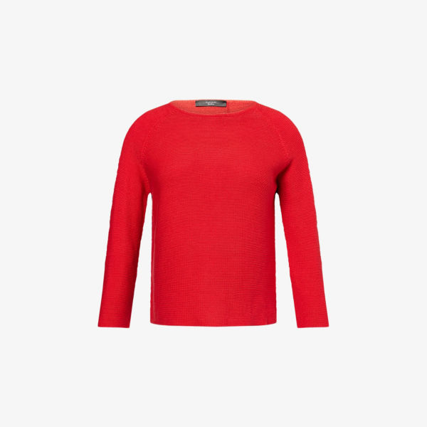 

Джемпер из хлопка Addotto свободного кроя Weekend Max Mara, красный