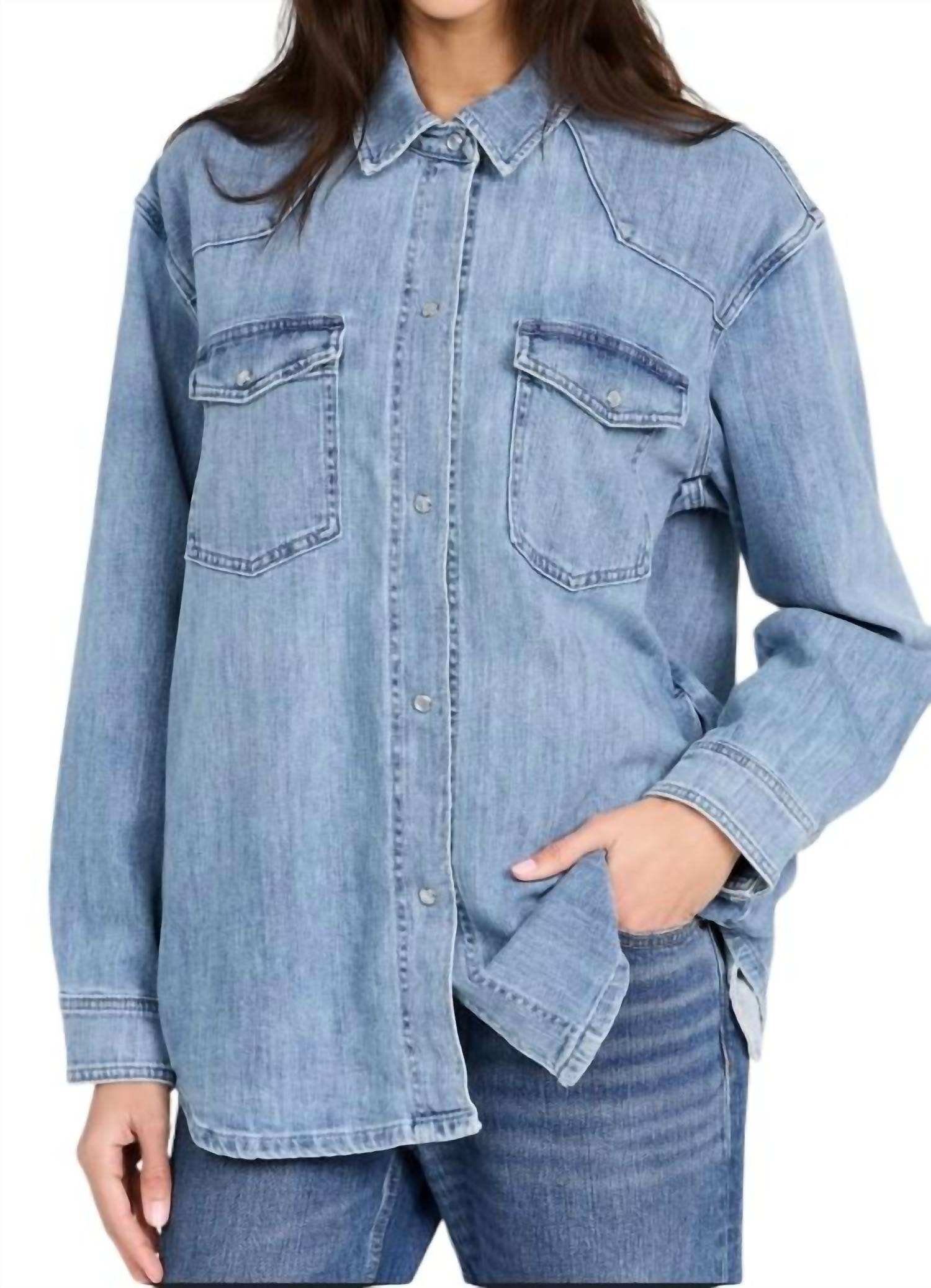 

Верхняя рубашка Mimi в цвете Salt Blue Le Jean