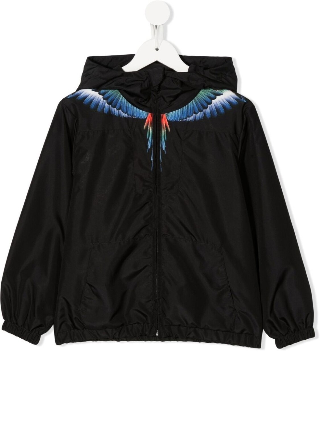 

Marcelo Burlon County Of Milan ветровка Wings с капюшоном, черный