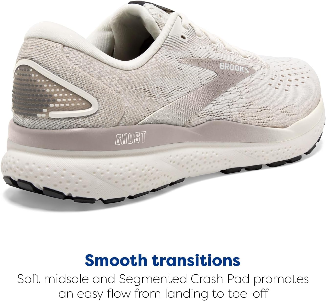 Мужские нейтральные беговые кроссовки Brooks Ghost 16, Coconut/Chateau/Forged Iron — фото 3
