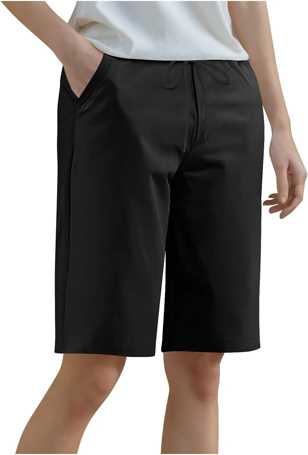 

Женские шорты Bermuda 2026 с высокой талией и шнурком