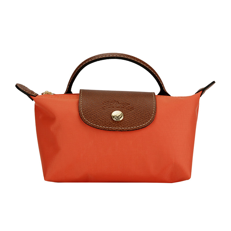 

LONGCHAMP Сумка-пельмень из коровьей кожи в стиле пэчворк, унисекс, оранжевого цвета