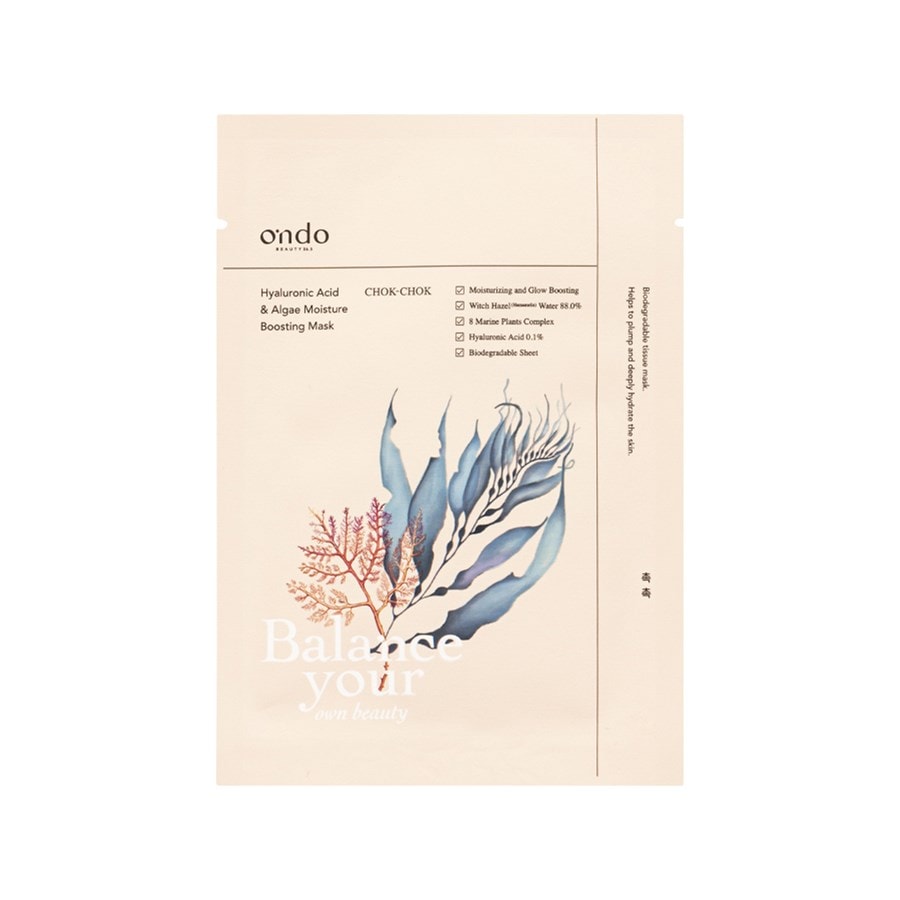 

Маска для лица ONDO BEAUTY 36.5 Hyaluronic Acid & Algae Moisture Boosting Mask, 25 ml