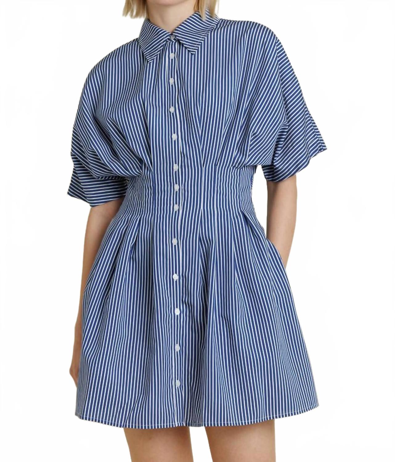 

Aureum Мини-платье Celeste синего цвета