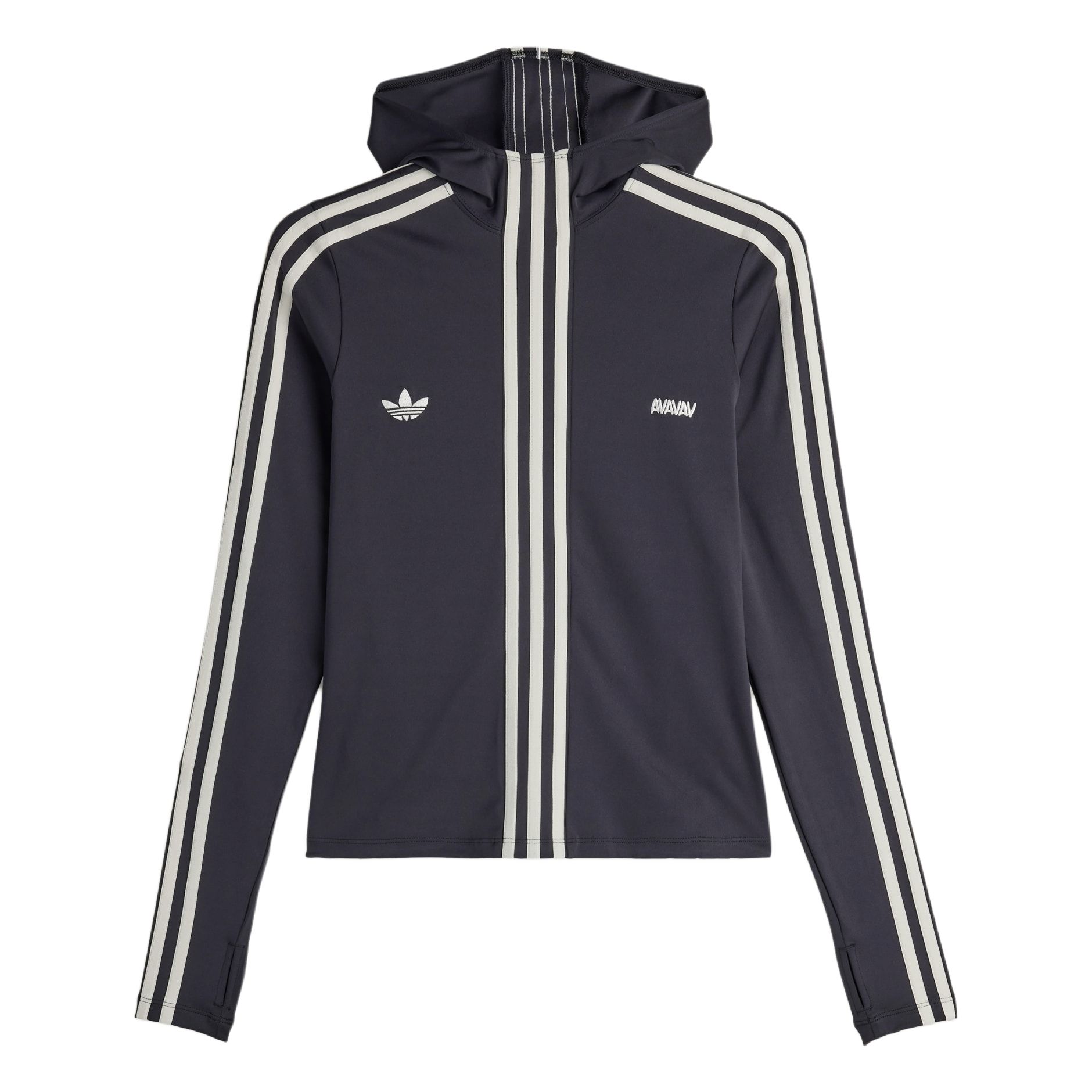 

Adidas Originals Толстовка с капюшоном Adidas X Avavav с тремя полосками, Black