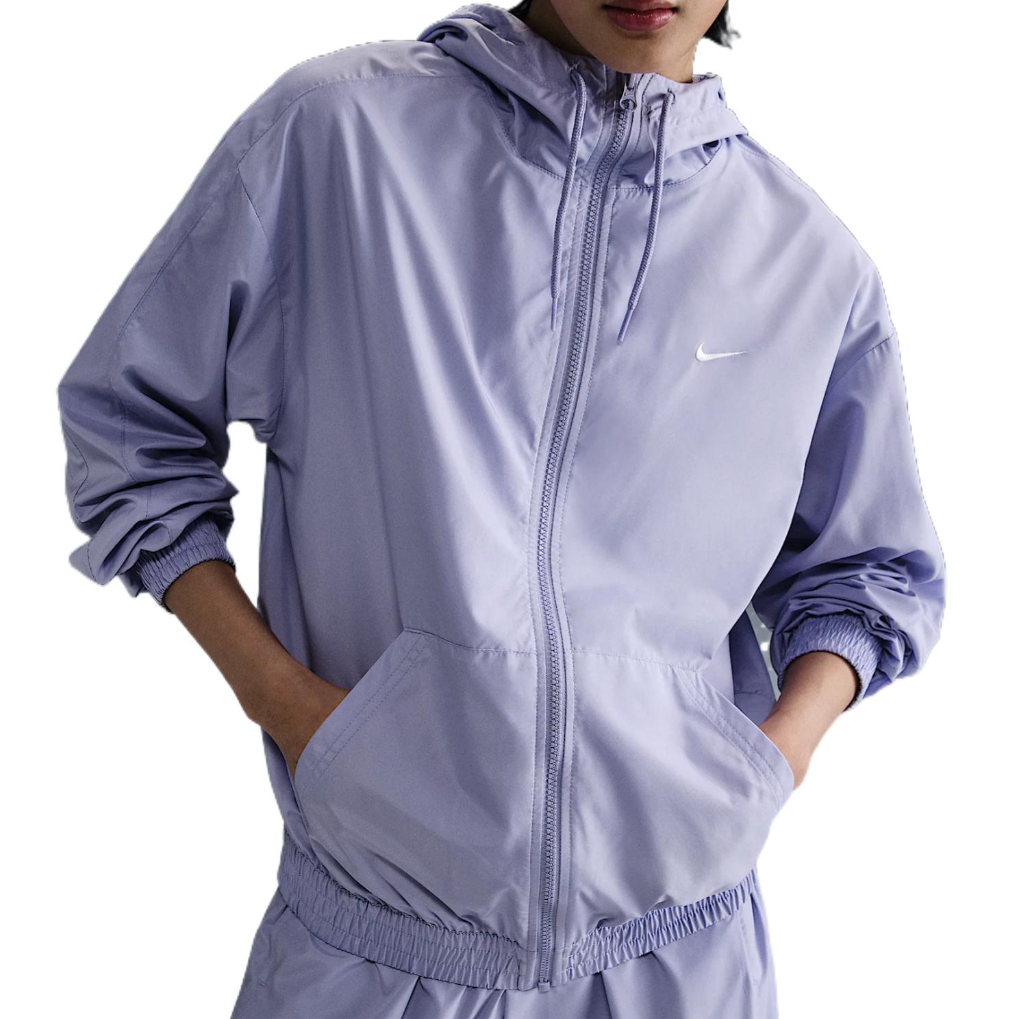 

Nike Классическая спортивная куртка с капюшоном для женщин, Purple