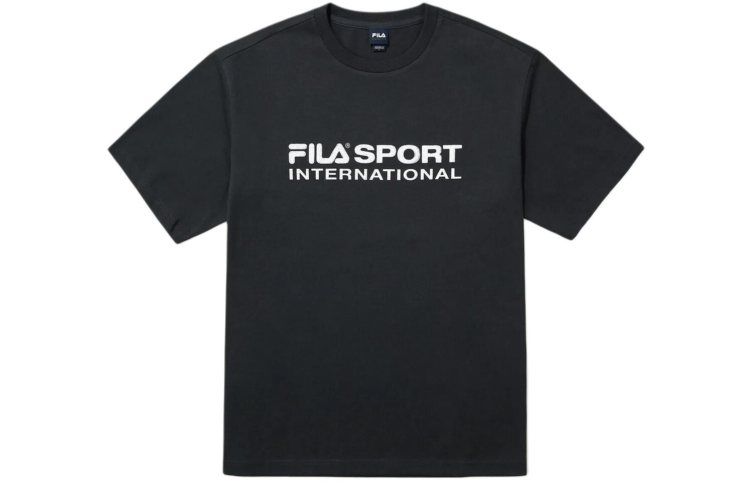 

Футболка унисекс черная Fila, черный