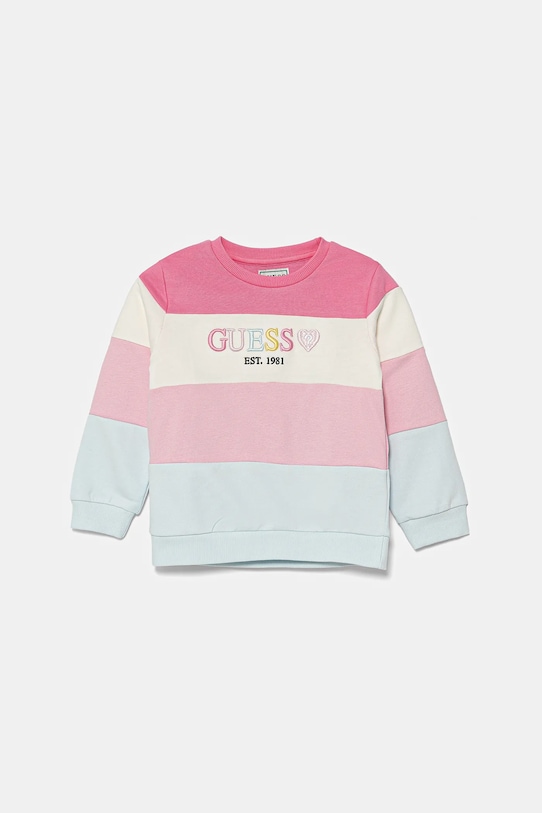 

Детская хлопковая толстовка Guess, розовый