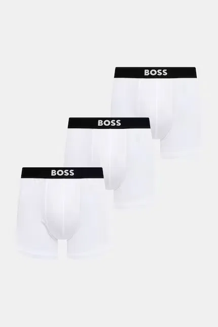 Боксеры из хлопка с эластаном BoxerBr 3P ONE BOSS, белый