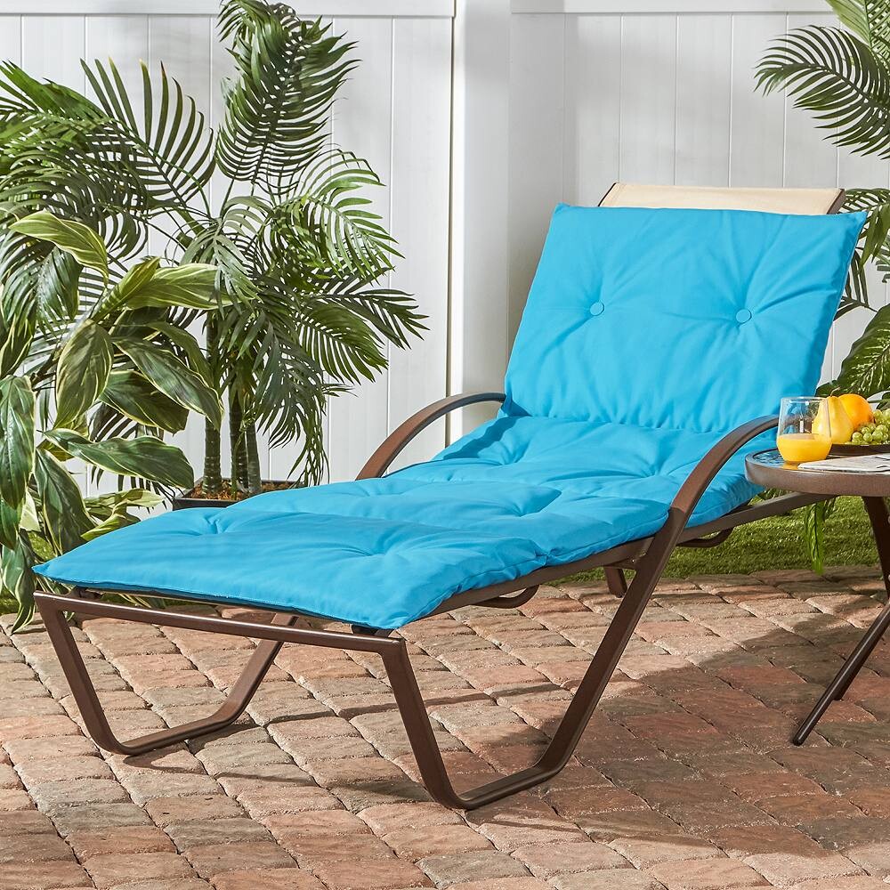 

Greendale Home Fashions Четырехсекционная двусторонняя подушка для шезлонга для использования в помещении и на открытом воздухе, цвет Teal