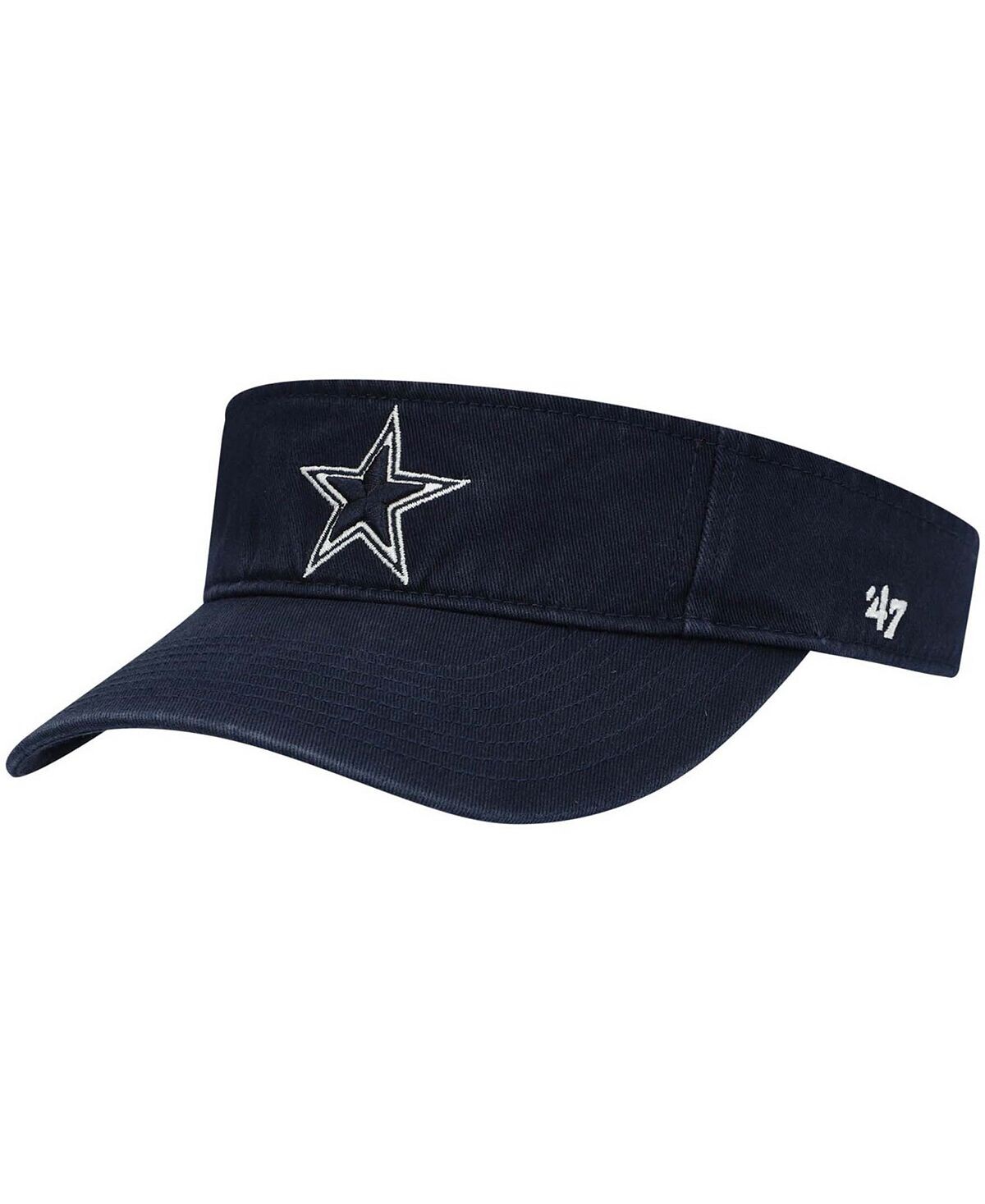 

Мужской темно-синий козырек Dallas Cowboys Clean Up Visor '47 Brand